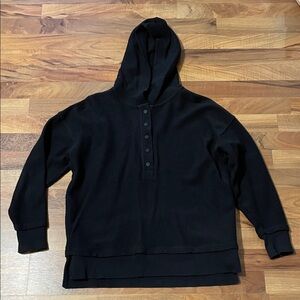 Aerie Textured Henley Hoodie size XS